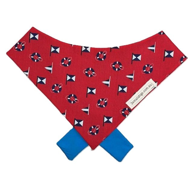 Ahoy Pawsome Mariners Bandanas