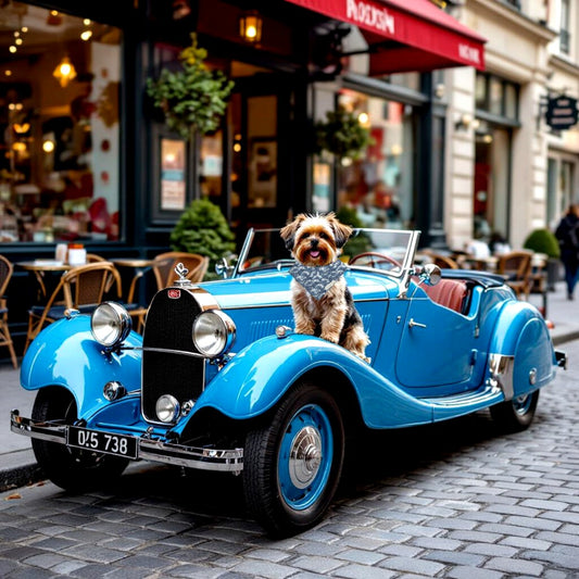Vintage Blue Floral Bandanas