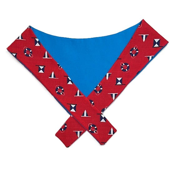 Ahoy Pawsome Mariners Bandanas
