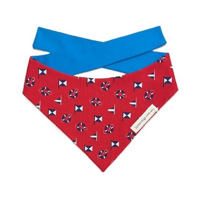 Ahoy Pawsome Mariners Bandanas