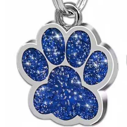 Petite Bling Paw ID Tags