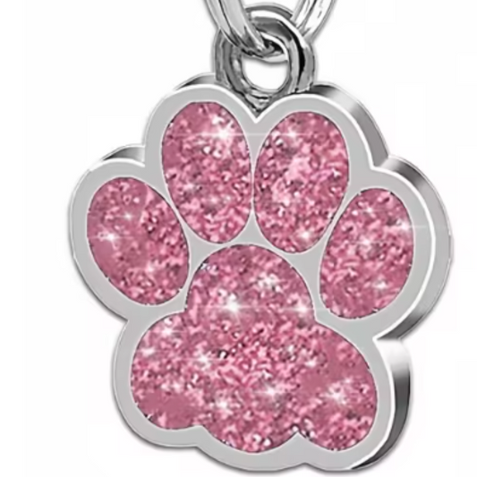 Petite Bling Paw ID Tags