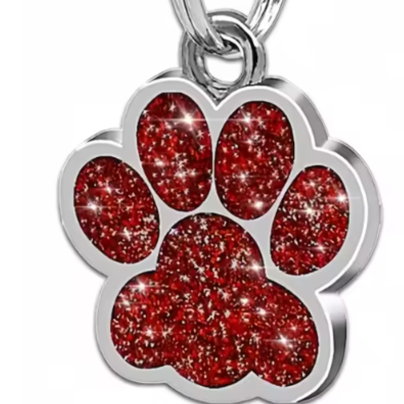 Petite Bling Paw ID Tags