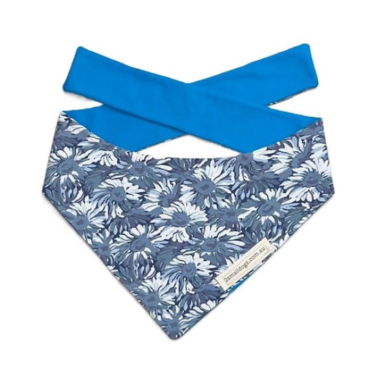 Vintage Blue Floral Bandanas