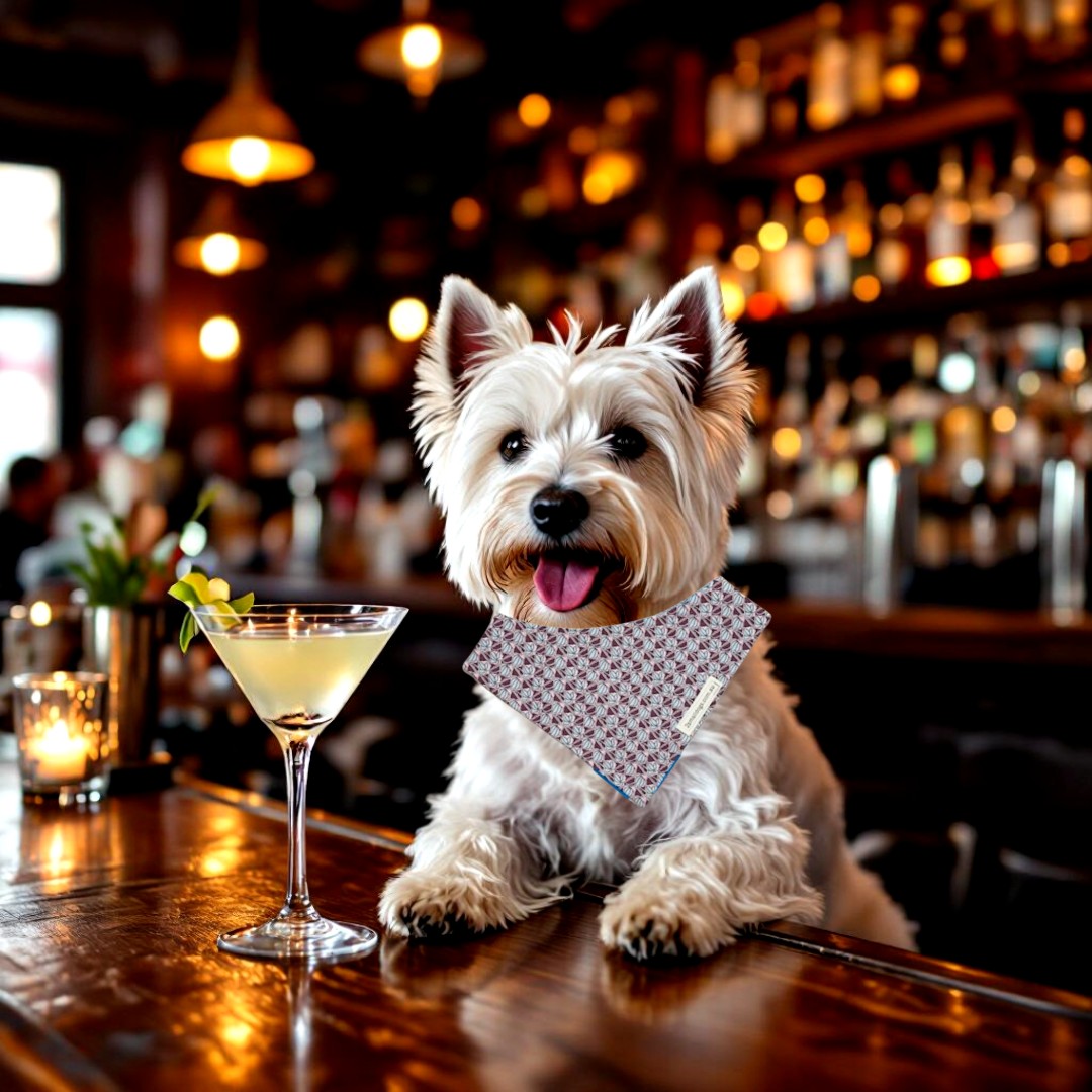Retro Silver Florals Bandana